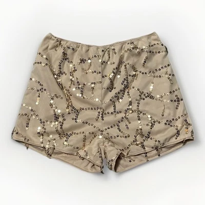 Sequin Embellished Stretchy Women’s Shorts - Size Large - Image 1 of 4