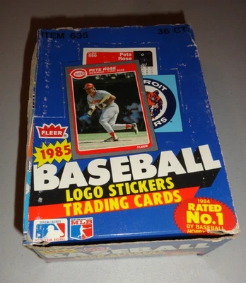 Fleer Baseball 1985 caja de cera vacía - ¡sin paquetes! Foto 1 de 4