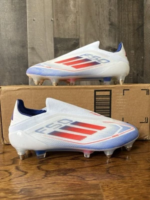 Adidas F50 Elite LL SG Laceless Soccer Cleats White Mens 5.5 Womens 6.5 IF1319 - Image 1 of 4