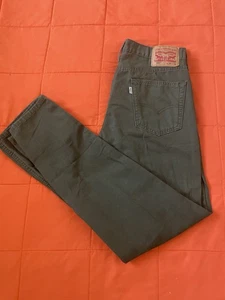 Jeans vintage Levi's 514 para hombre 33x32 pierna recta blanco lengüeta verde denim - Imagen 1 de 6