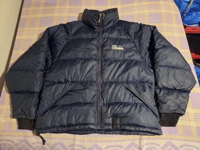 90's Rare Vintage FIRST DOWN Dark Blue Puffer Coat Ski Winter Mens Size XL Big - Image 1 of 4