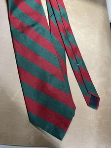 Chaps-Ralph Lauren Vtg Men's Tie Striped Repp 56x3.5 Silk 70s 80s 90s - Picture 1 of 8