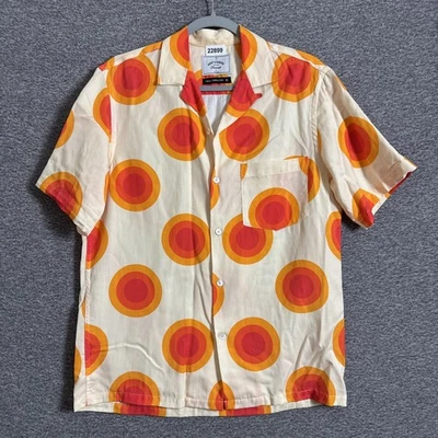 Portuguese Flannel Men's Size Small 70's Spotted Short Sleeve Button Up Shirt - Image 1 of 4