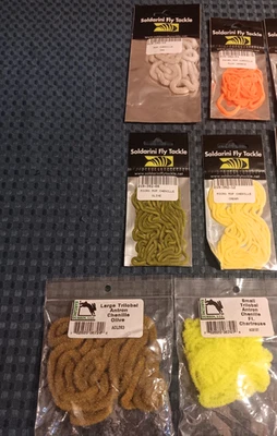 Premium-Fly Tying-Mop Chenille-Soldarini-Hareline-Wapsi-Asstd Colors and Sizes - Image 1 of 2