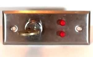 Medeco On-Off Key Switch Lock, Momentary (Spring Return), Single Pole 2 Keys - Picture 1 of 2