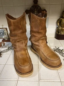 Thorogood – 11″ Trail Crazy Horse Safety Toe – Moc Toe Pull On 9.5 D - Picture 1 of 17