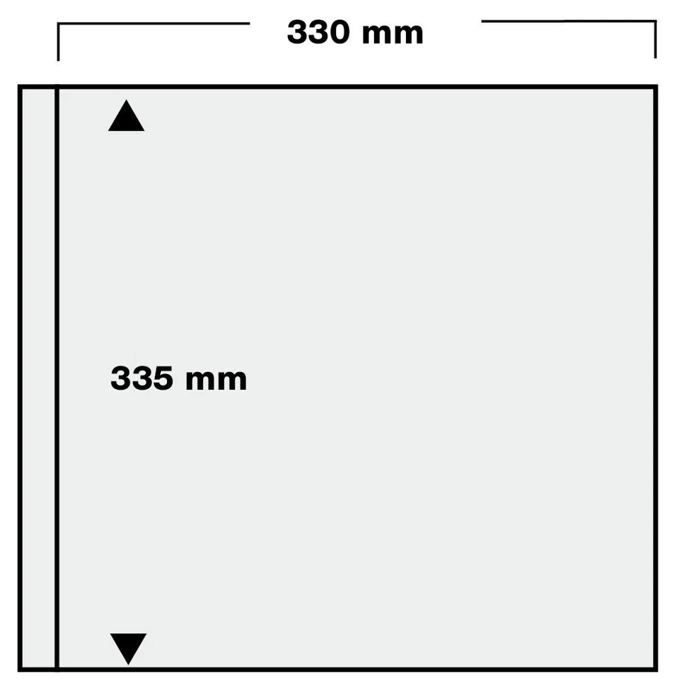 SAFE Zusatzblätter 335x300 mm für Album Nr. 6005 schwarz weiß transparent - Bild 1 von 1
