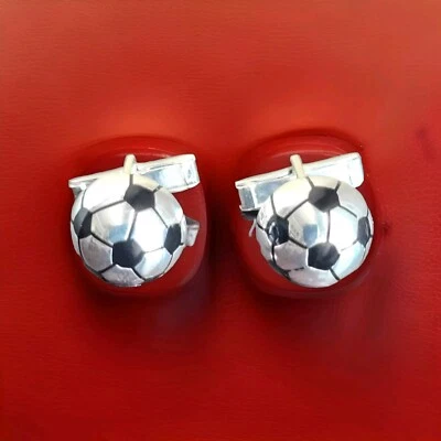 Gemelos de fútbol americano de plata esterlina Erick's Taxco.925 Foto 1 de 4