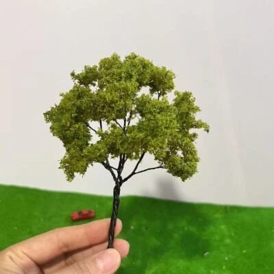2PC 8-13CM Courtyard Trees HO/OO Scale Miniatures Forest Plants Railway Scenery - Image 1 of 3