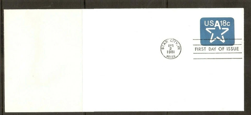 US SC # U593 Star FDC. Ready For Cachet . No 10 Envelope - Image 1 of 1