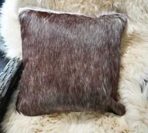Cojín de cuero de vaca - Una hermosa funda de cojín Roan y blanco moteado Park 40 cm cuadrado - Imagen 1 de 6