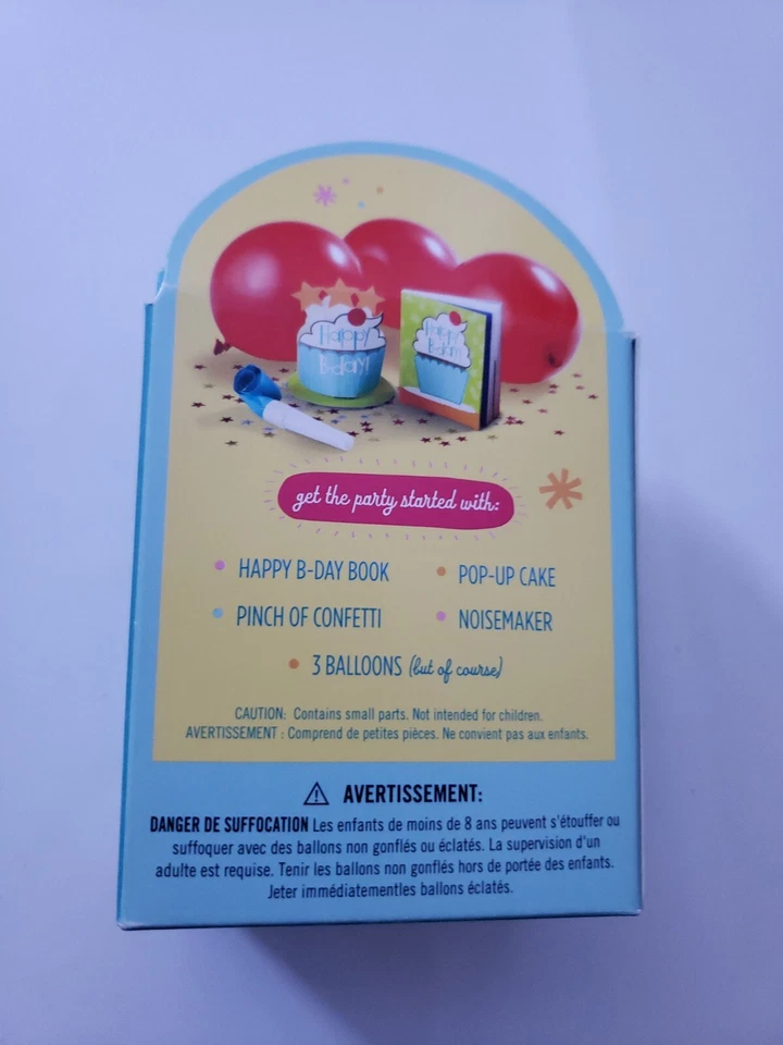 Hallmark Cumpleaños en un kit minibox - Libro Globos Confeti Popup Pastel Ruisemak Foto 1 de 3