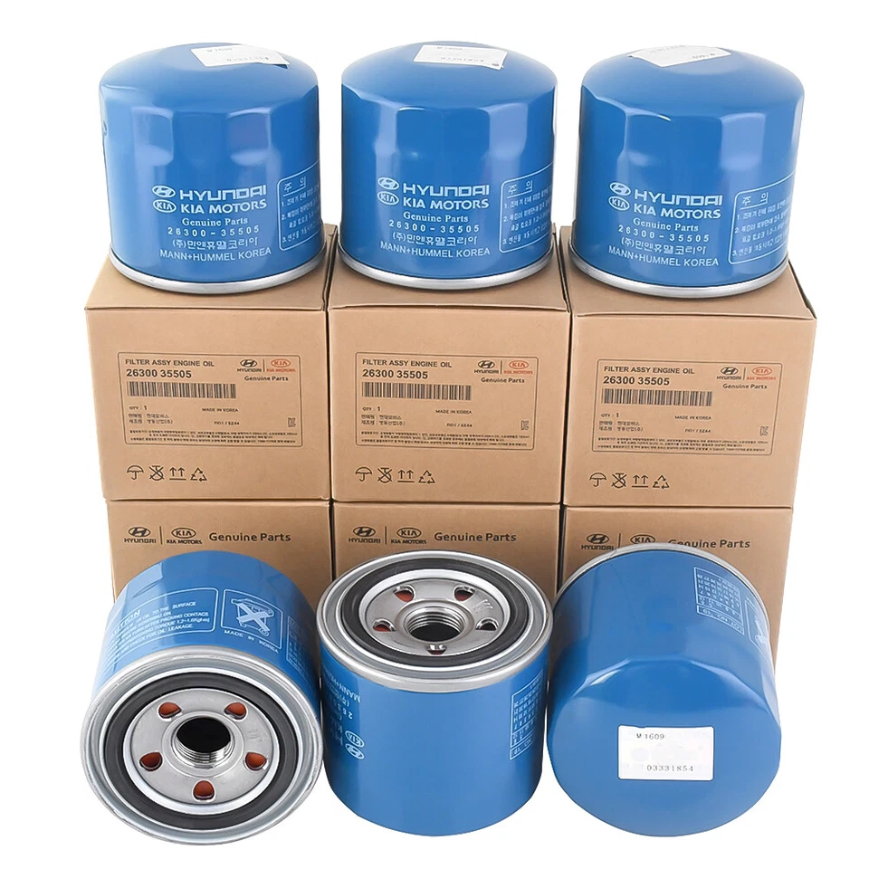 6 PACK Hyundai Kia Engine Oil Filter OEM 2630035505 for 97-22 New GENUINE - Image 1 of 4