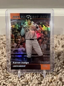 2025 Topps Series 1 Aaron Judge Yankees 2024 Greatest Hits #GH-16 16/25 Orange - Picture 1 of 2