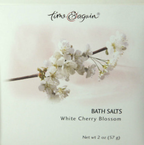 White Cherry Blossom Bath Salts Lot of 2 Packages Time and Again Brand