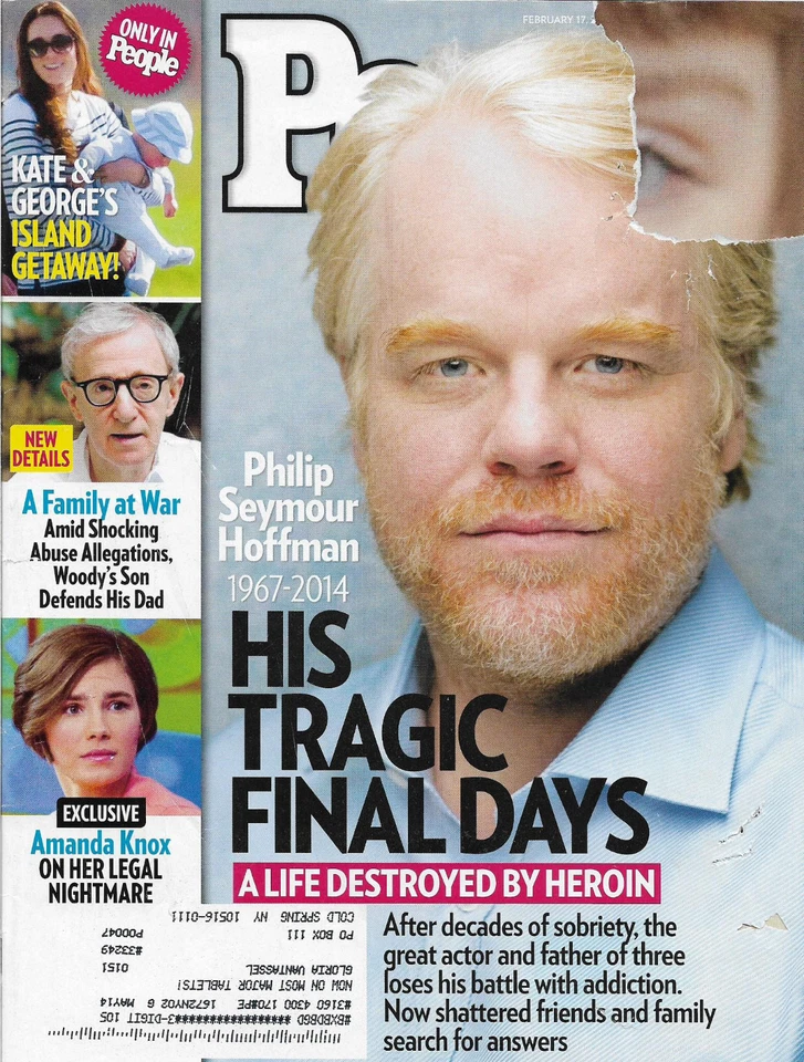 People Magazine February 17 2014 Philip Seymour Hoffman Woody Allen Amanda Knox - Image 1 of 1