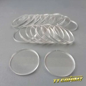TTCombat BNIB Round Clear Bases (30mm) - Picture 1 of 2