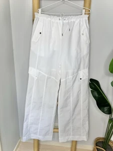 Venroy White Utility Pants Cargo Women’s Size M - BNwT$220 - Picture 1 of 6