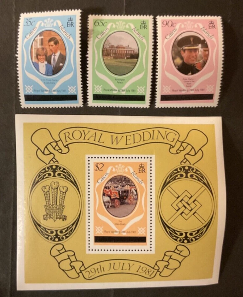 Estampillas de las Islas Turcas y Caicos Scott #8-11 nunca articuladas Foto 1 de 1