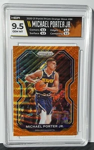 2020-21 Panini Prizm MICHAEL PORTER JR Orange Wave Prizm 32/60 HGA 9.5 -Low Pop! - Bild 1 von 11