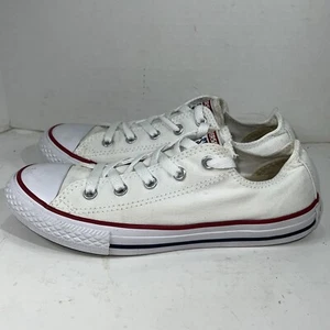 Converse All Star Youth Off White Low Sneaker Basketball Sz 3 Shoe Sneaker - Picture 1 of 19