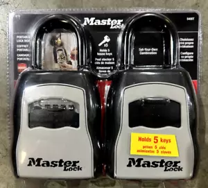 Master Lock Box 5400T Blocchiere combinate portatili, supporti 5 tasti - 2Pk - Foto 1 di 2