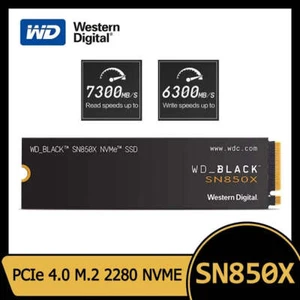 Western Digital WD SN850X SSD 1TB 2TB NVMe Gen4 PCIe M.2 2280 PCIe 4.0X4 Drive I - Afbeelding 1 van 16