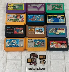 Nintendo Famicom Konvolut 12 Videospiele Betrieb bestätigt Japan - Bild 1 von 1