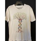 Into The Am Tree Of Life Men M Graphic White Tee Shirt DNA Double Helix Gift