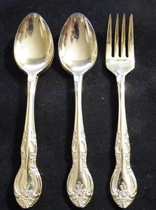 7 pcs EP SS Gold Electroplate Japan SARAH ANN Flatware - Picture 1 of 3