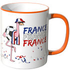 JUNIWORDS Tasse,"WM - Frankreich Flamingo" Geschenk Fussball WM EM Weltmeister