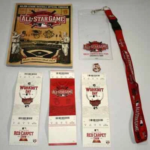 2015 MLB All-Star Game Cincinnati Reds Pin "I Was There", Tickets, Program 0221! - Picture 1 of 5
