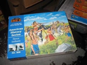 Indios Sioux de la serie de historia americana sin usar, en caja por IMEX en escala 1/72 - Imagen 1 de 1