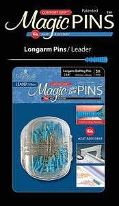 Taylor Seville Magic Long Arm Leader Quilting Pins 2 3/8" 0.8mm TS 219737 50pc - Picture 1 of 6