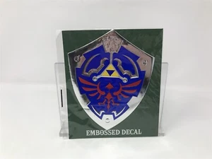 The Legend Of Zelda - Nintendo - Hyrule Shield Embossed Decal - Collector RARE - Picture 1 of 2