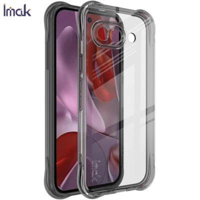 Para Google Pixel 9A, IMAK Antigolpes 4 Bolsas de Aire Goma Suave Transparente Estuche Cubierta Trasera Foto 1 de 4