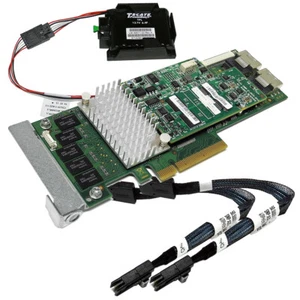 Fujitsu Primergy D3116-C26 6Gb PCIe x8 1GB SAS RAID Controller +BBU +2x Kabel LP - Bild 1 von 4