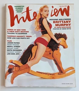 Dec Jan 2003 Andy Warhol Interview Magazine Rare Brittany Murphy Cover and Pics - Picture 1 of 9