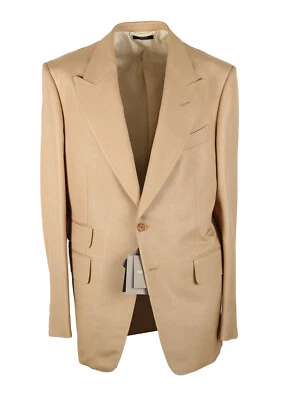 Traje TOM FORD Shelton Beige Seda Talla 54/44R EE. UU. Nuevo Con Etiquetas Foto 1 de 4