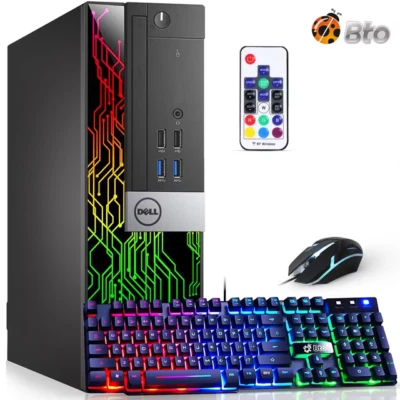 Dell 7040 SFF Desktop Core i5 RGB Computer 16GB Ram 512GB SSD Wi-Fi Windows 11 - Image 1 of 4