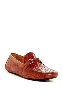 MAGNANNI 19392 Newport coñac de cuero texturizado para hombre 10 M nuevo en caja - Imagen 1 de 3