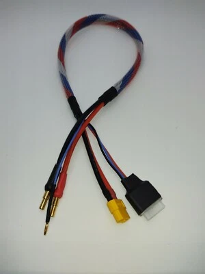 2s 24” XT60 RC Balance Cable de Carga 4mm/5mm Bala Hi-Amp Venom 406 Protek Foto 1 de 3