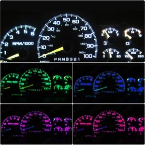 For 1999-2002 Chevrolet Silverado Gauge Cluster Instrument LED Light Bulbs Kit - Picture 1 of 18