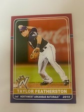 2019 Taylor Featherston Card Northwest Arkansas Naturals Team Card