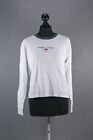 Tommy Hilfiger Ladies Longsleeve Shirt S White Long Sleeve round Neck FA33