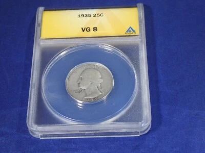 1936-D Washington Quarter  *GOOD 4*  Professionally graded by ANACS  - Image 1 of 4