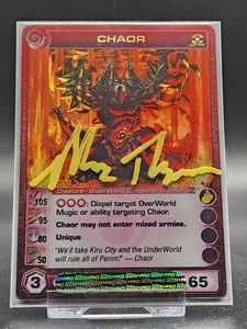 Chaotic card : CHAOR 1st Edition Ultra Rare Creature With Autographed Sleeve. - Bild 1 von 4
