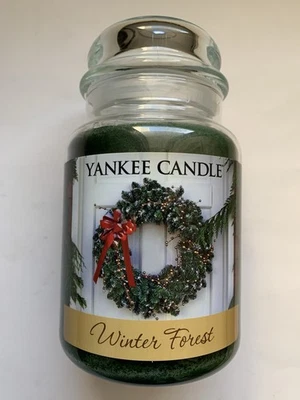 YANKEE CANDLE WINTER FOREST 22 oz. LARGE JAR HOLIDAY SCENT RETIRED HTF - Image 1 of 2