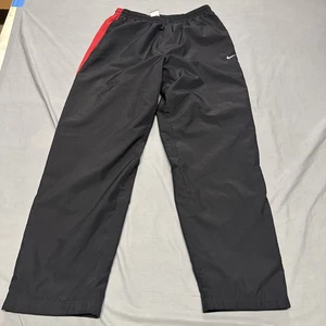 Nike Classic Track Pants Mens Large Black Windbreaker Nylon Mesh Lined - Picture 1 of 16