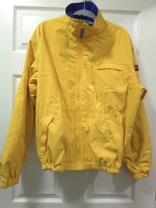 Polo by Ralph Lauren Lightweight Fleece Lined Yellow Jacket 90's Size Medium - Picture 1 of 12
